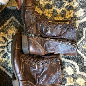 Steve Madden Leather Combat Boots